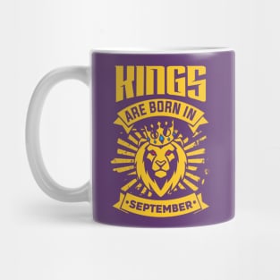 Kings Are Born In September Happy Birthday Mug